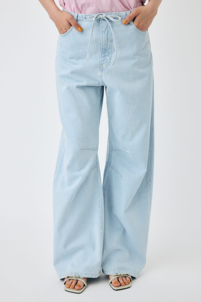 MOUSSY「EASY WAIST LIGHT ストレートデニム」|デニム|