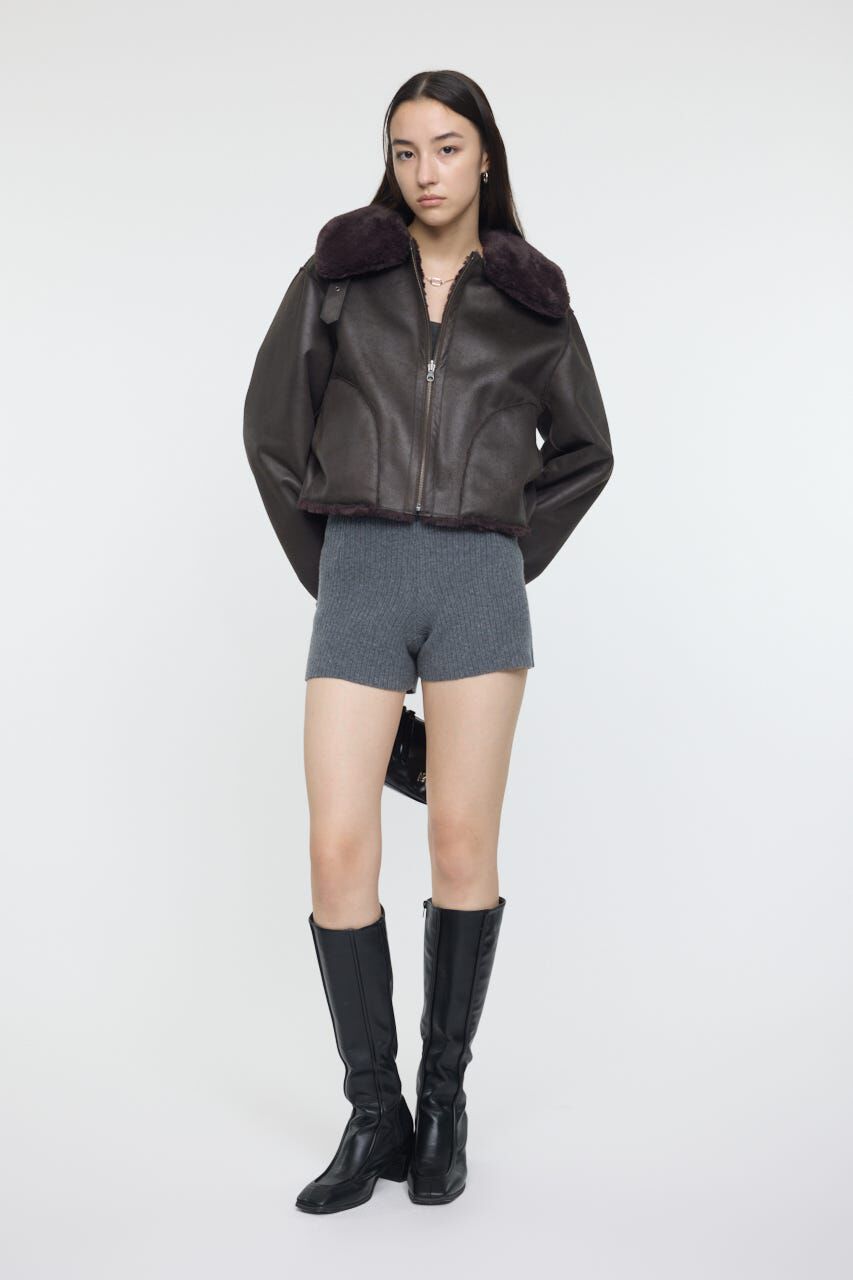 MOUSSY「REVER FAUX ファーコート」|ブルゾン・スタジャン|