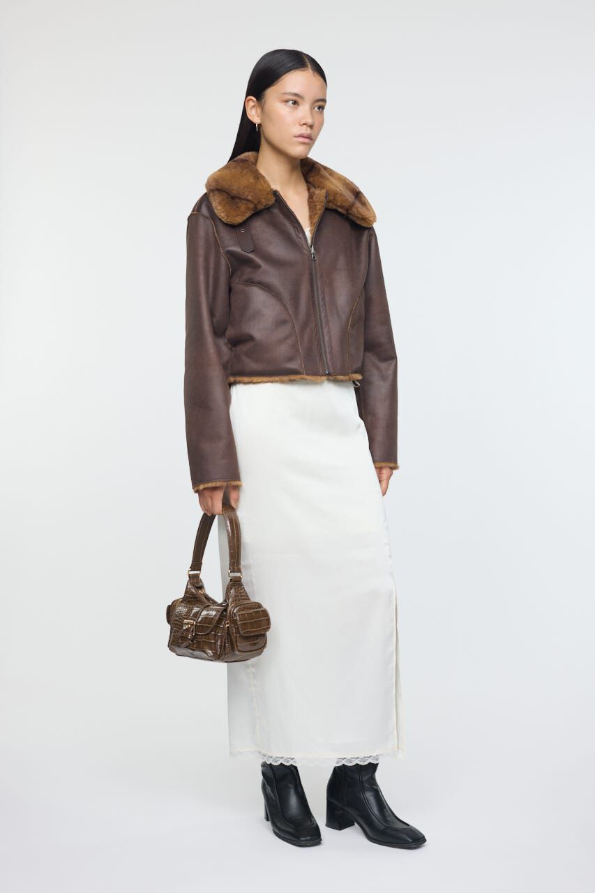 MOUSSY「REVER FAUX ファーコート」|ブルゾン・スタジャン|