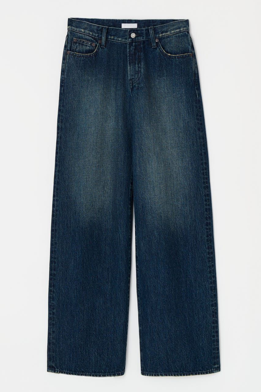 MOUSSY「LOW SLUNG WIDE ストレート」|デニム|