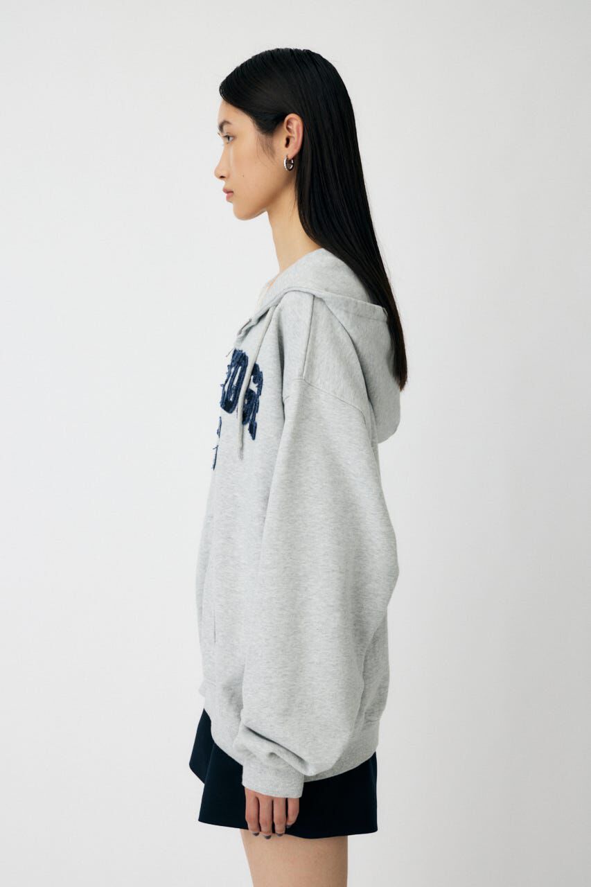 MOUSSY「COLLEGIATE ZIP フーディー」|パーカー|