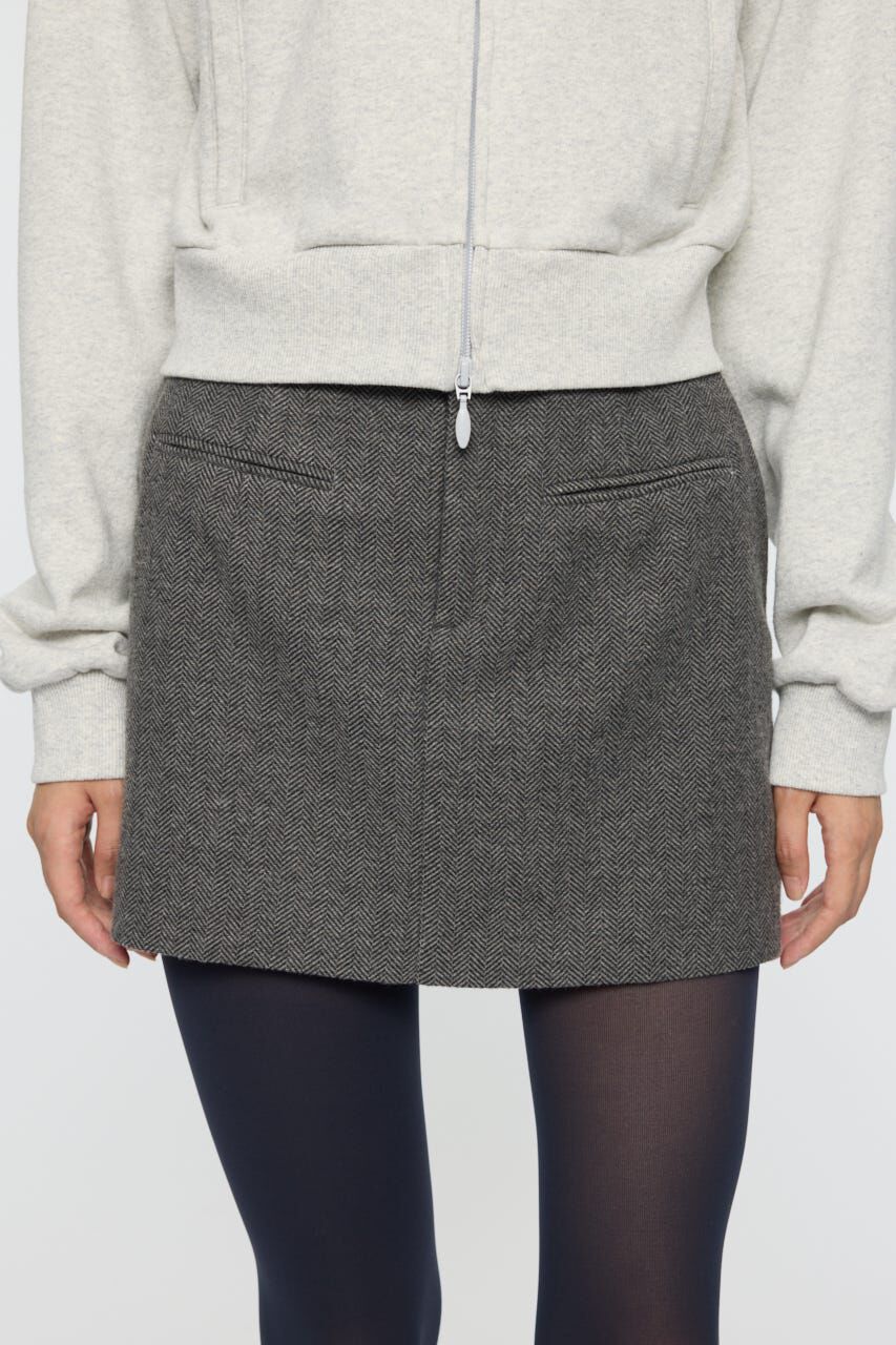 MOUSSY「CENTER PRESSED ミニスカート」|スカート|