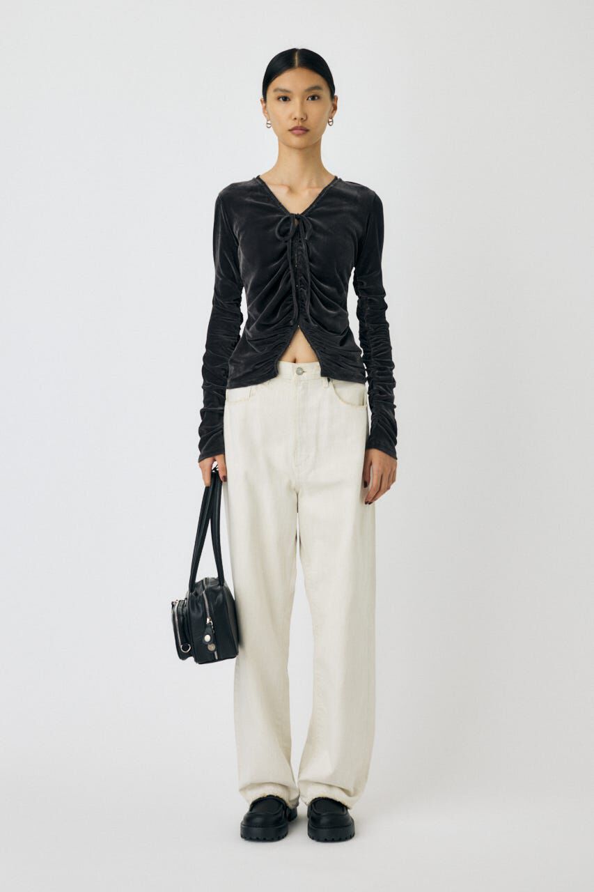 MOUSSY「SHEER VELOUR カーディガン」|Tシャツ・カットソー|