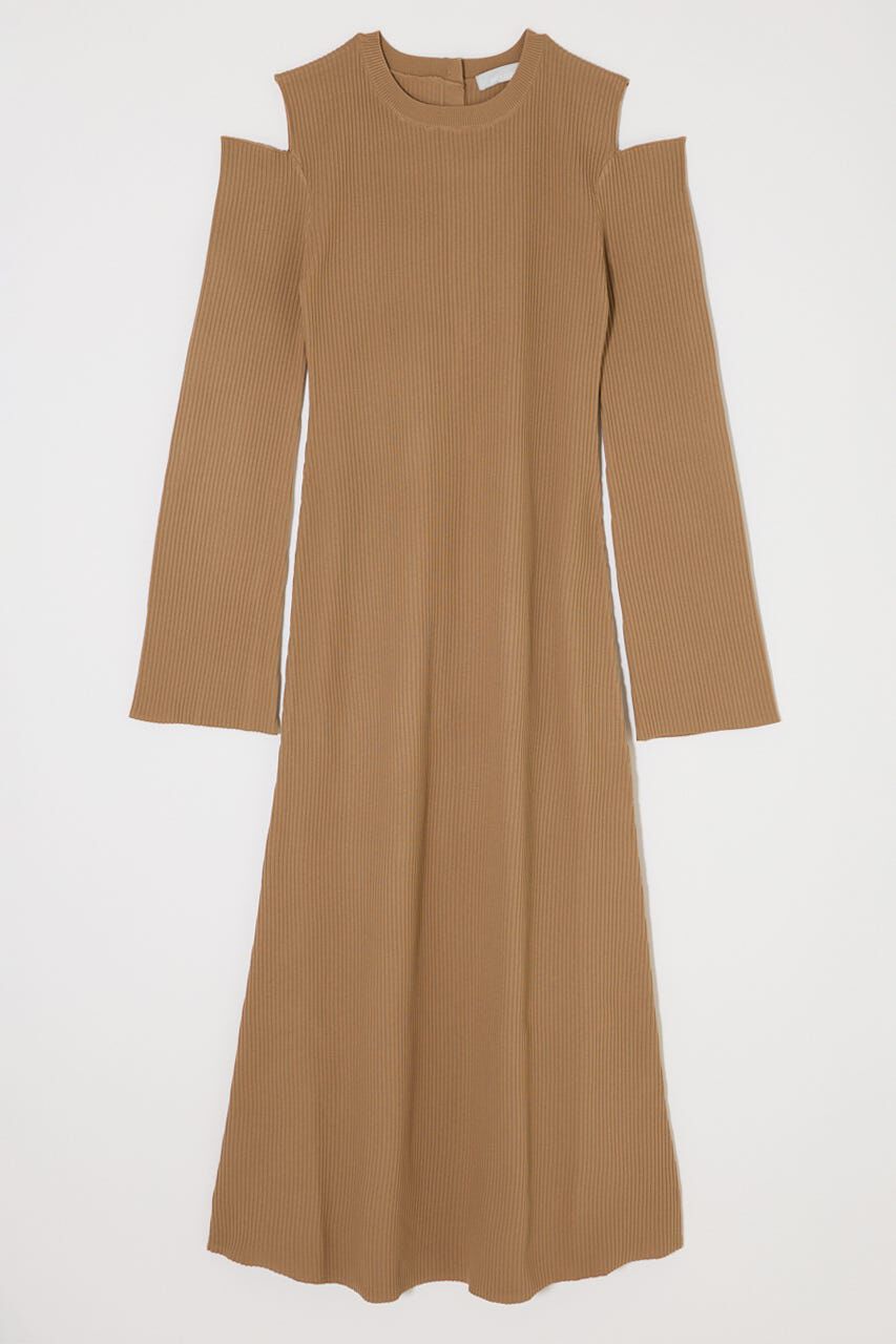 MOUSSY「OPEN SHOULDER KNIT ドレス」|ワンピース|