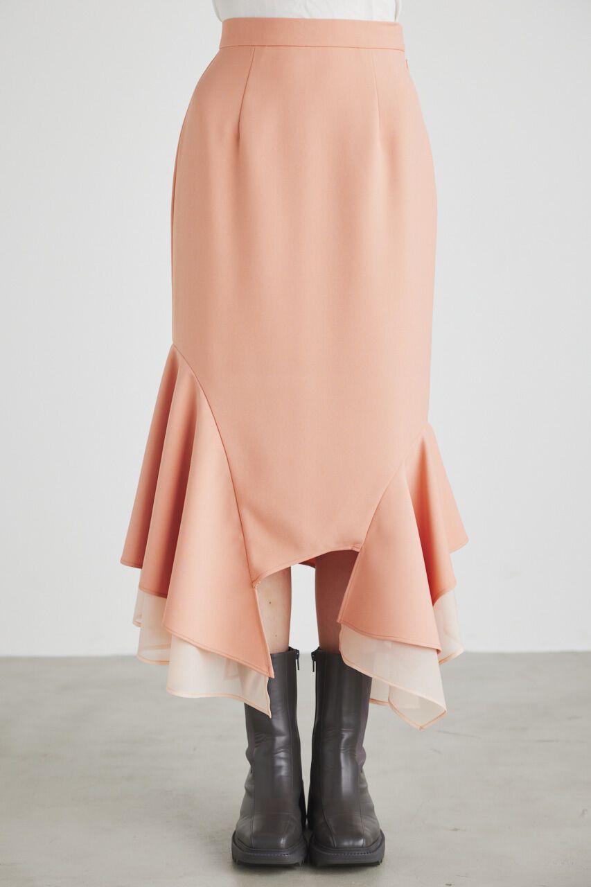 rienda「アシンメトリーレイヤードJ/WマーメイドSK」|スカート|