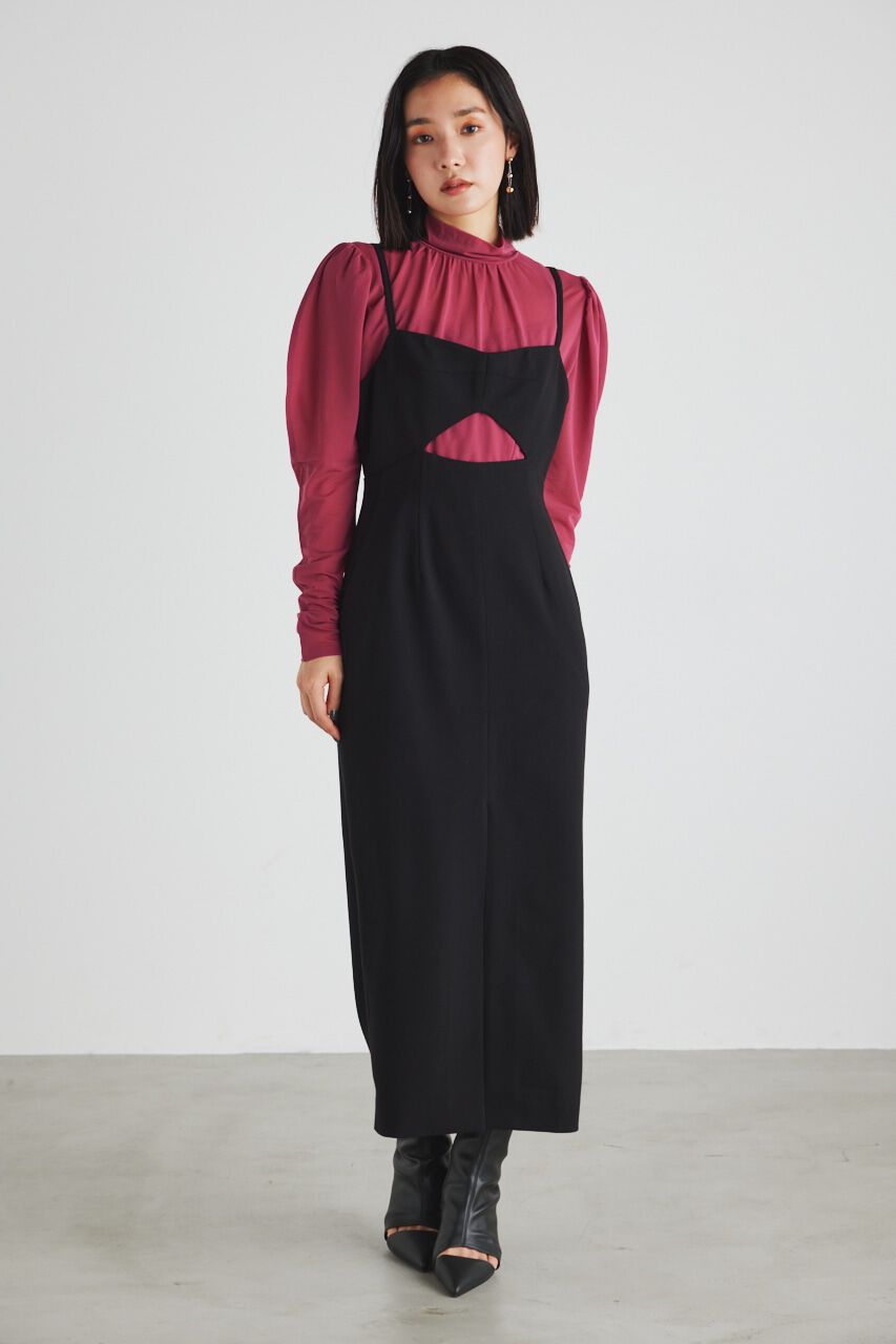 rienda「ラウンドSLVシアーTOP」|Tシャツ・カットソー|