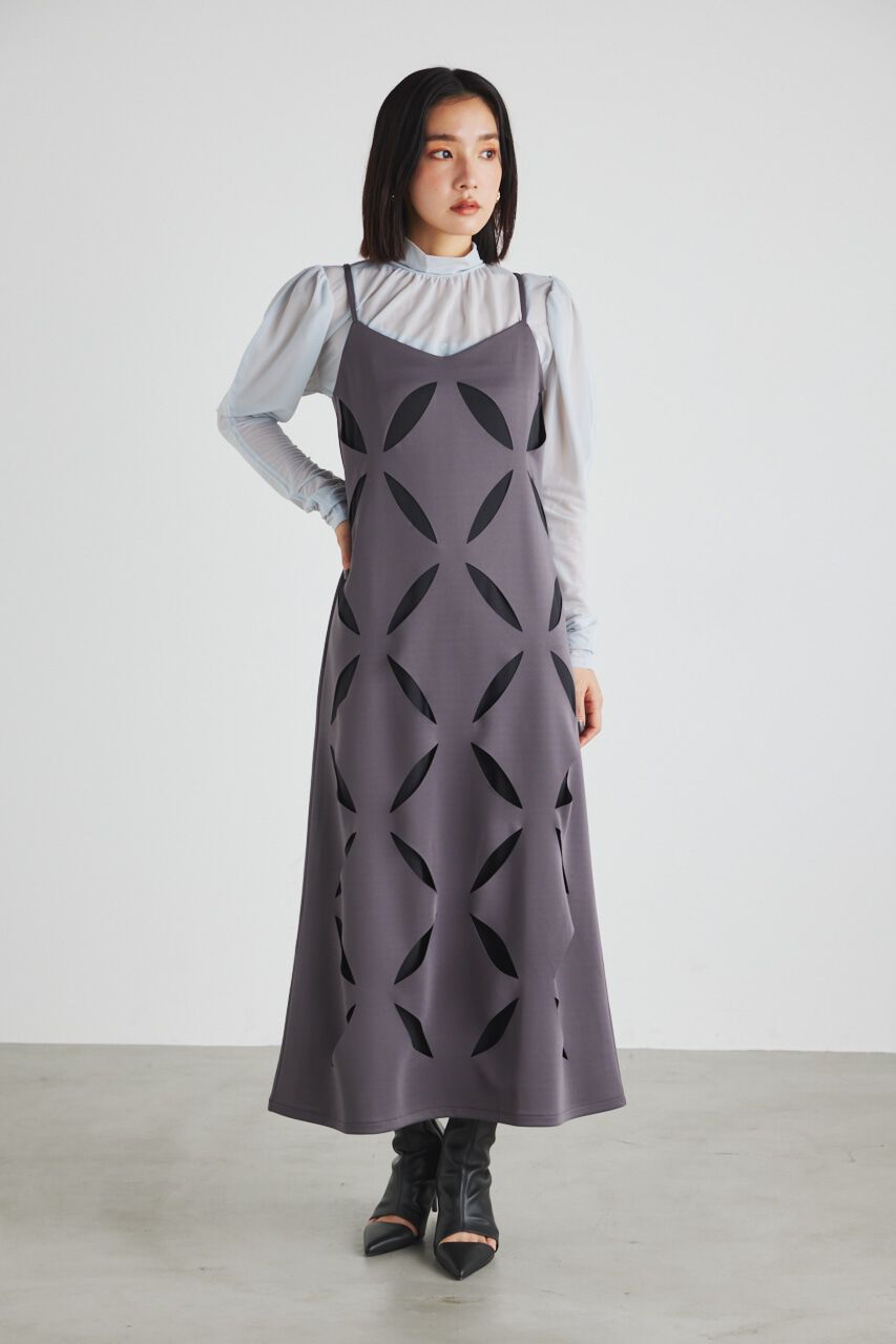 rienda「ラウンドSLVシアーTOP」|Tシャツ・カットソー|