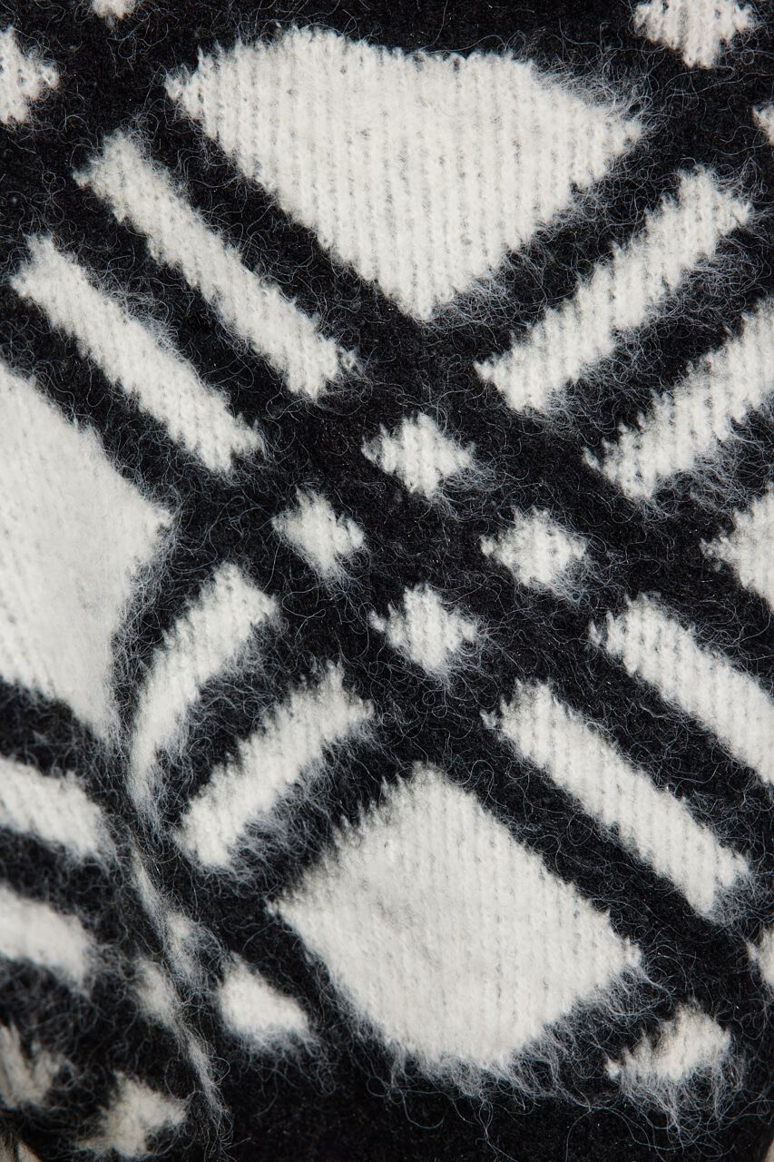 rienda「バイアスチェックニット TOP」|ニット・セーター|