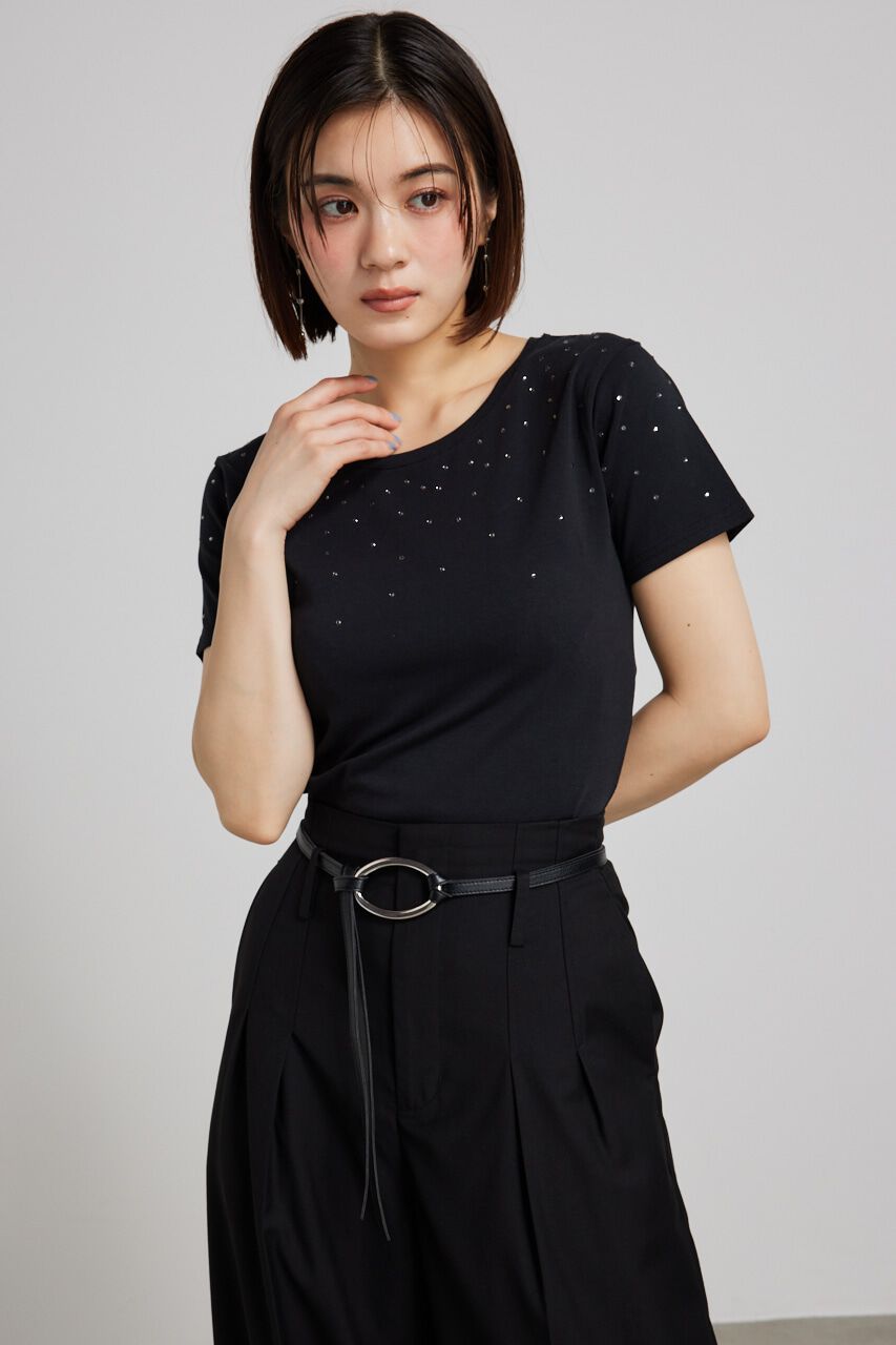 rienda「グラデーションストーンT-SH」|Tシャツ・カットソー|