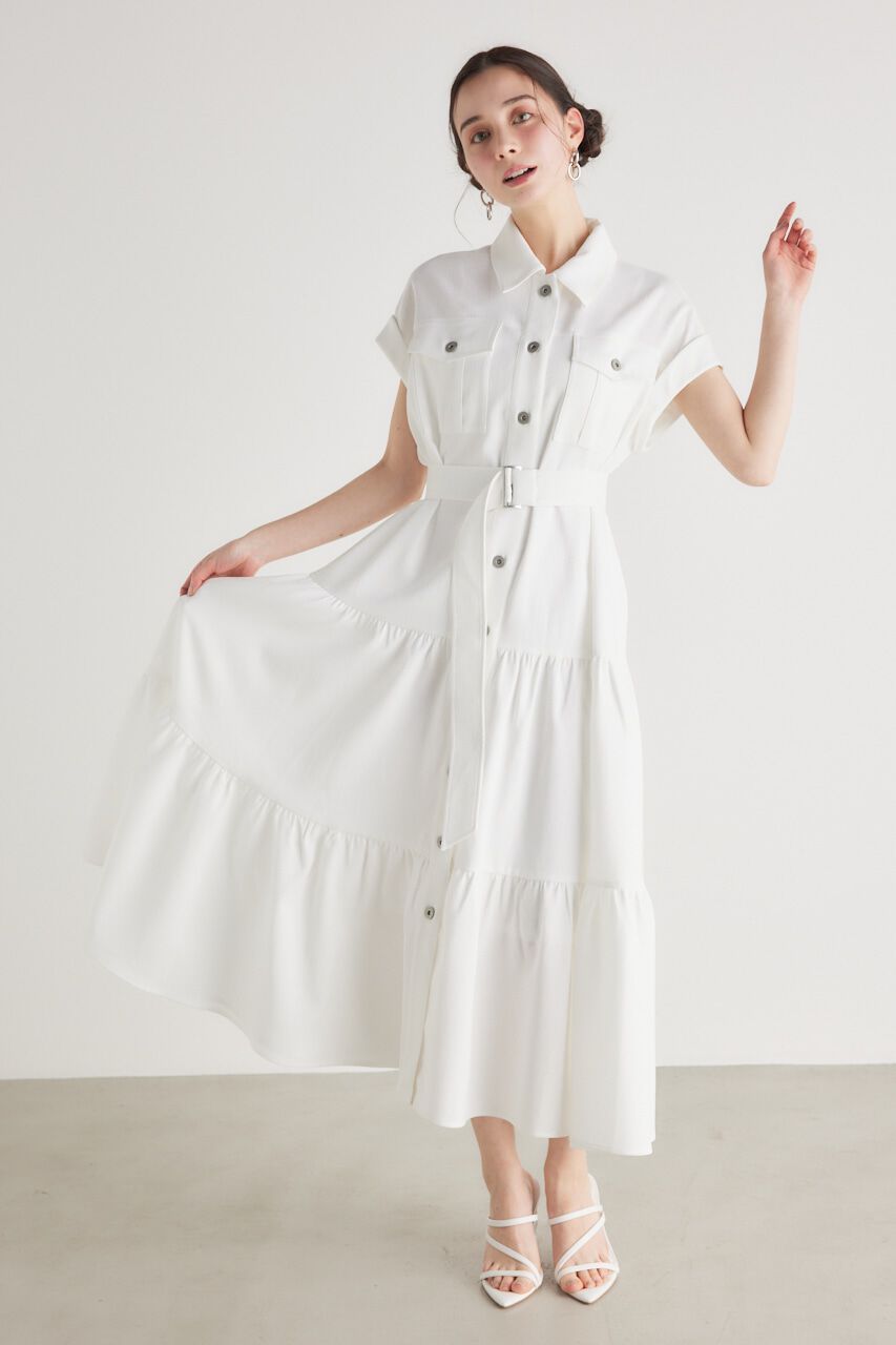 rienda「ロールUP SLVティアードSH OP」|ワンピース|