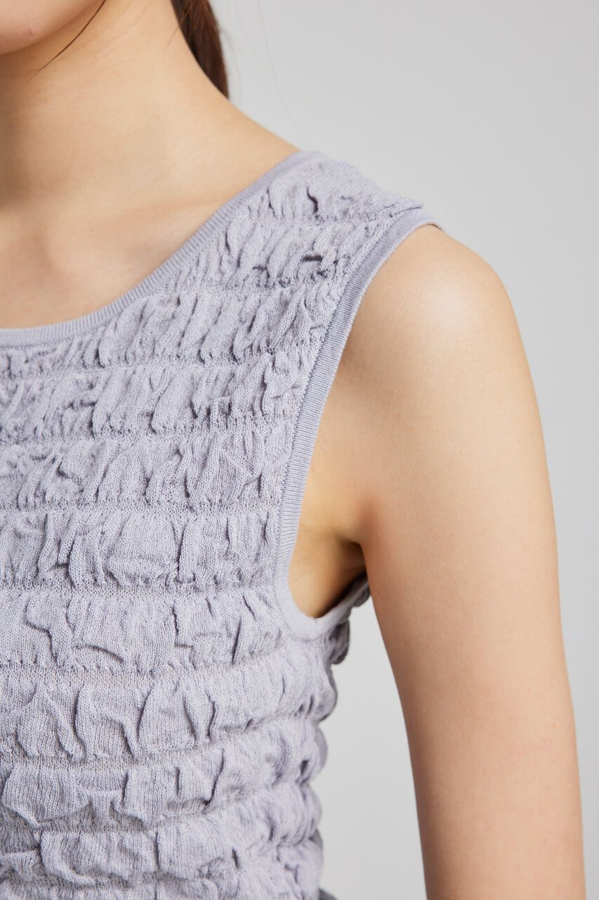 rienda「ポップコーンニットトップス」|タンクトップ|