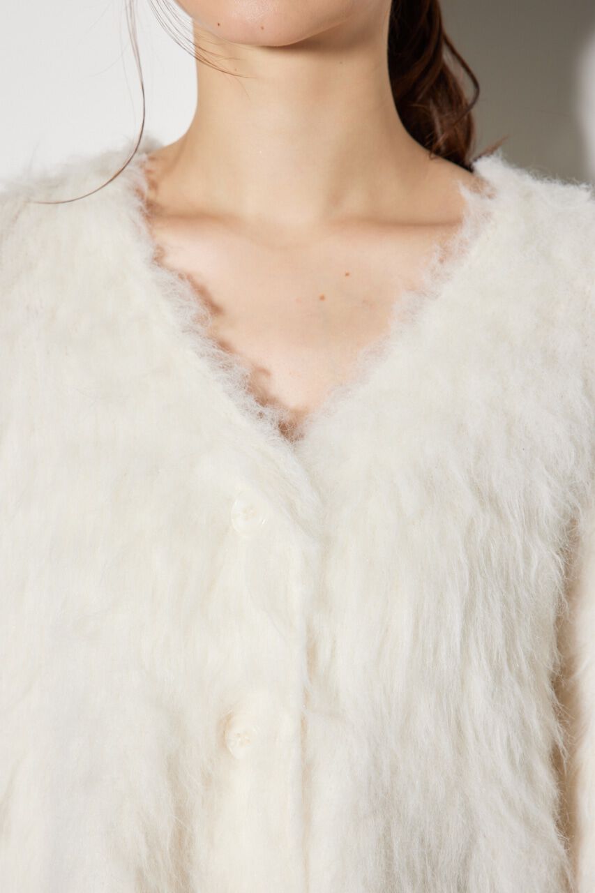 rienda「ロングシャギールーズニットカーディガン」|カーディガン|