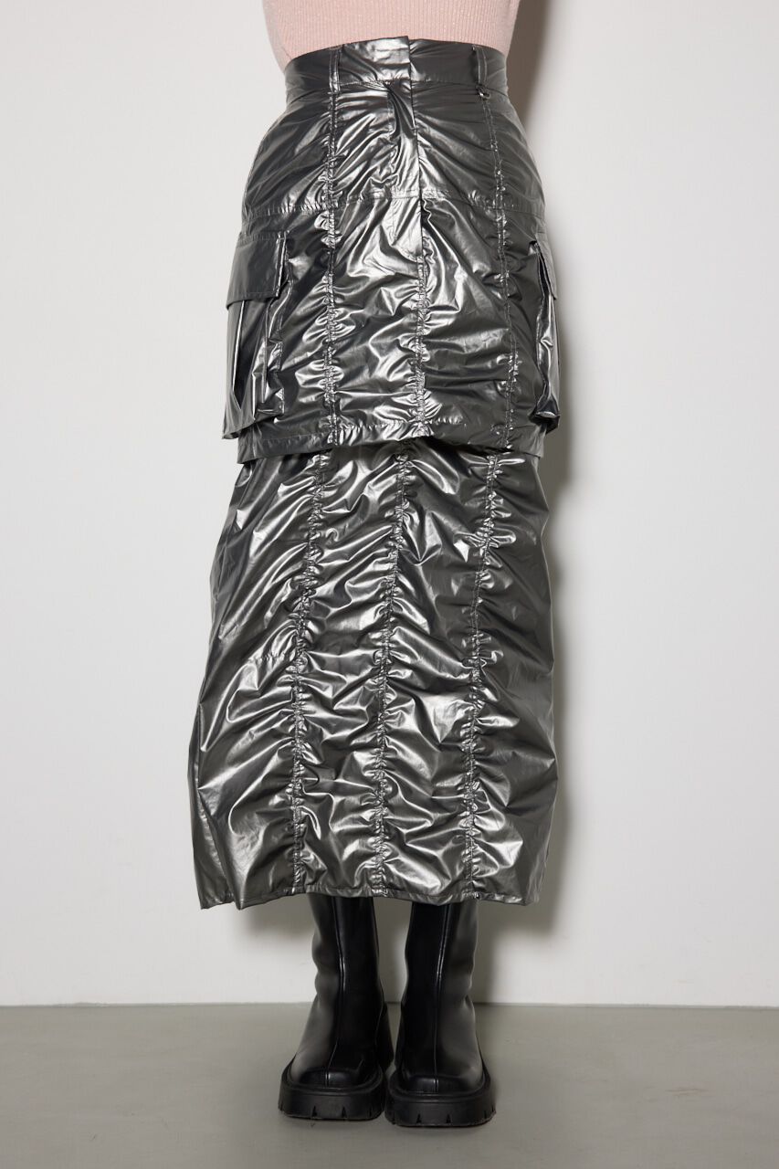 rienda「レイヤードカーゴジャストウエストスカート」|スカート|