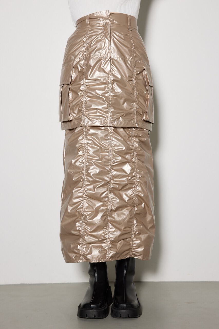 rienda「レイヤードカーゴジャストウエストスカート」|スカート|