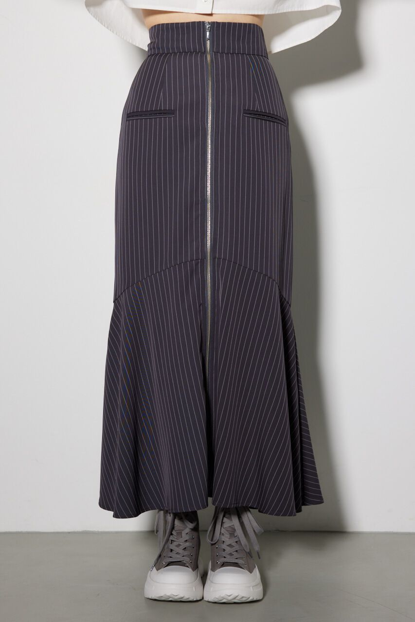 rienda「ジャストウエストセンターZIPマーメイドスカート」|スカート|