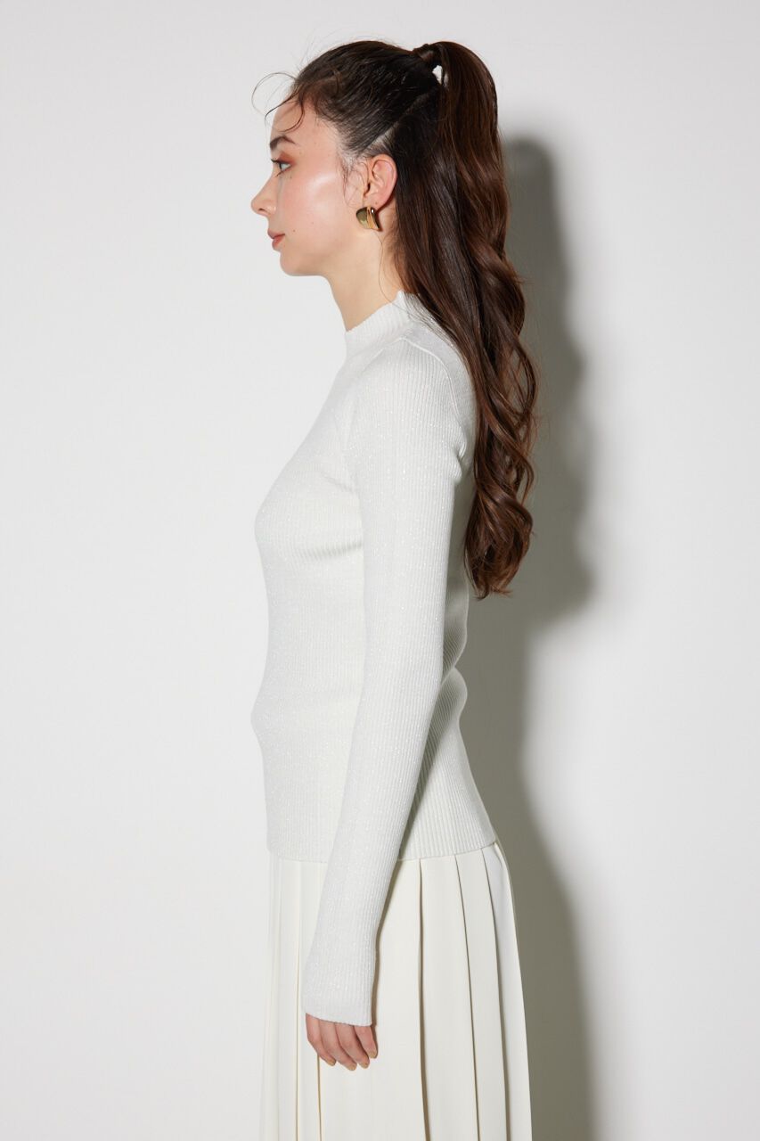 rienda「サムホール付きウォッシャブルハイネック ニット トップス」|ニット・セーター|