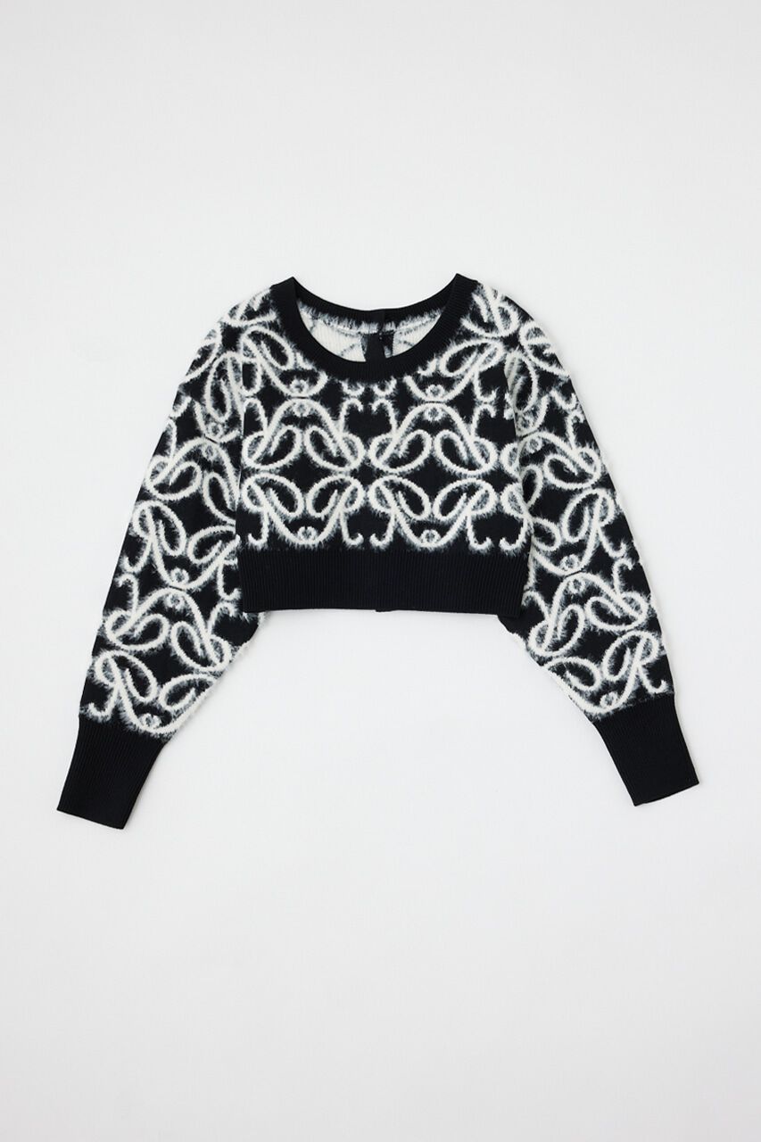 rienda「2WAY Rロゴニットトップス」|ニット・セーター|