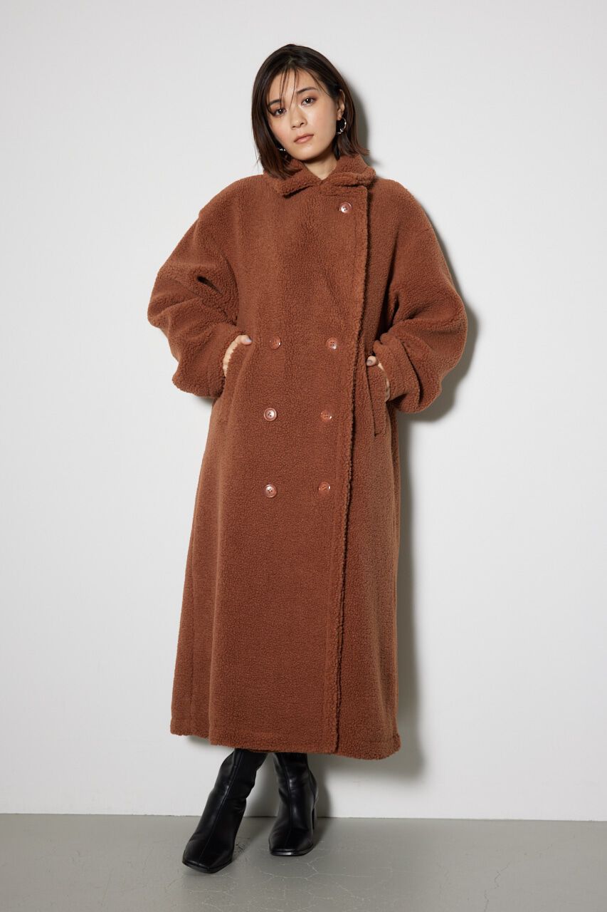 rienda「テディボア2WAYロングコート」|その他|