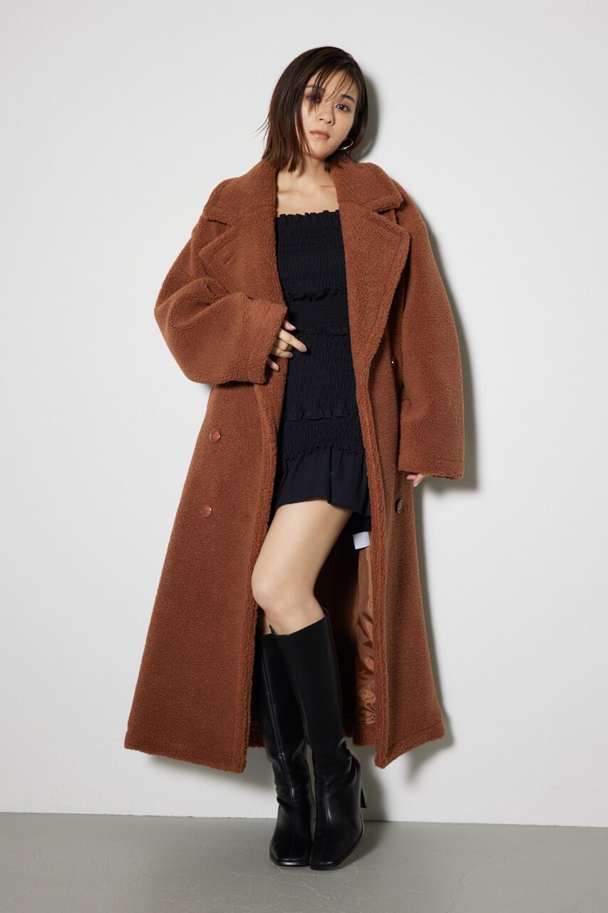 rienda「テディボア2WAYロングコート」|その他|