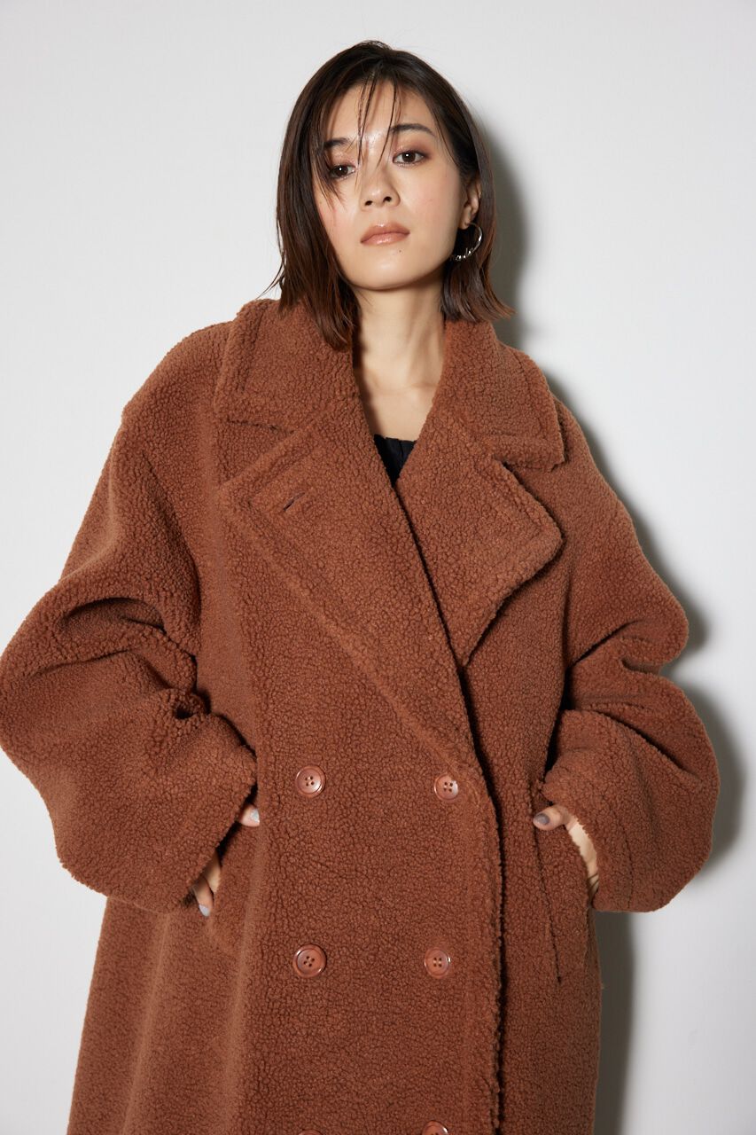 rienda「テディボア2WAYロングコート」|その他|