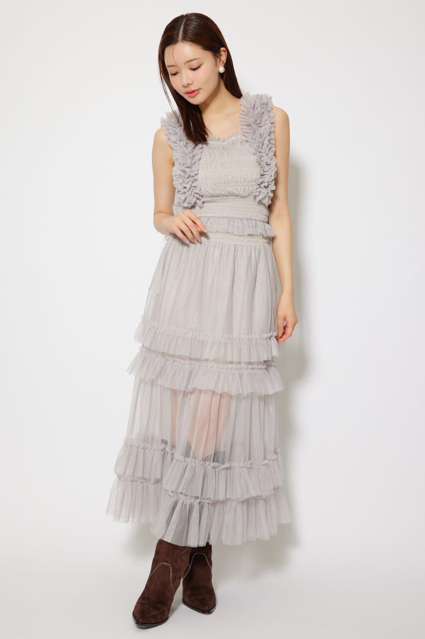 rienda「シアーチュールフリルブラウス」|シャツ・ブラウス|