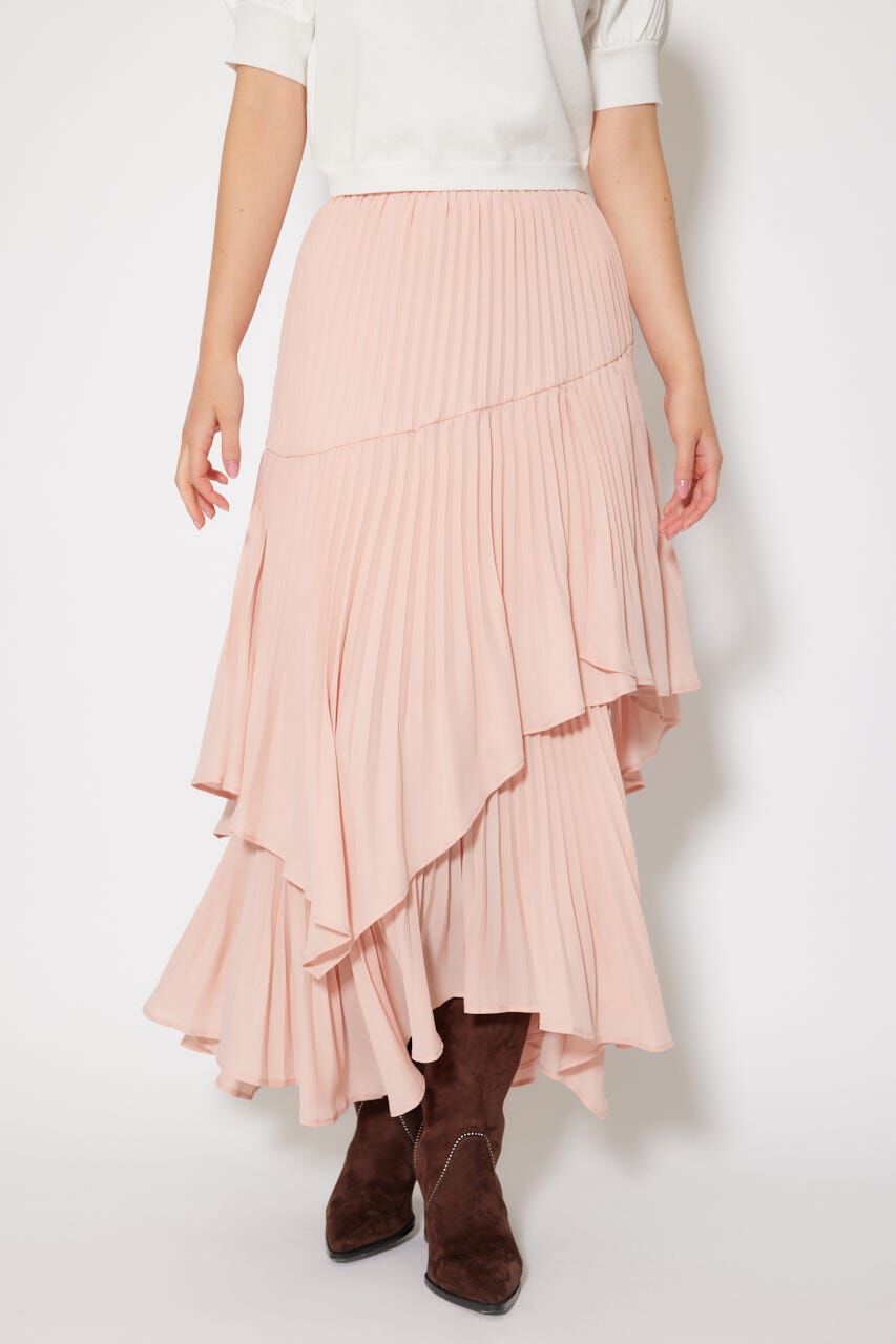 rienda「プリーツティアードマキシスカート」|スカート|