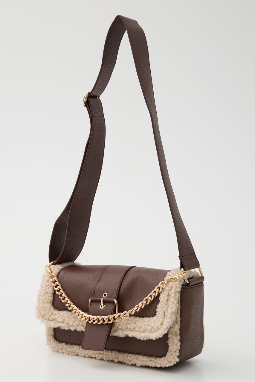 rienda「フェイクボアコンビショルダーバッグ」|その他|