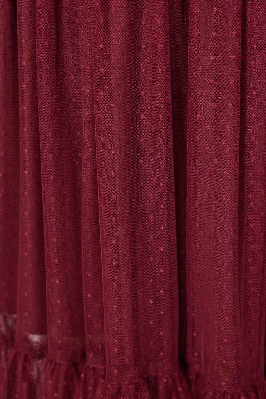 rienda「ニットカーディガンセットドットチュールフレアワンピース」|ワンピース|