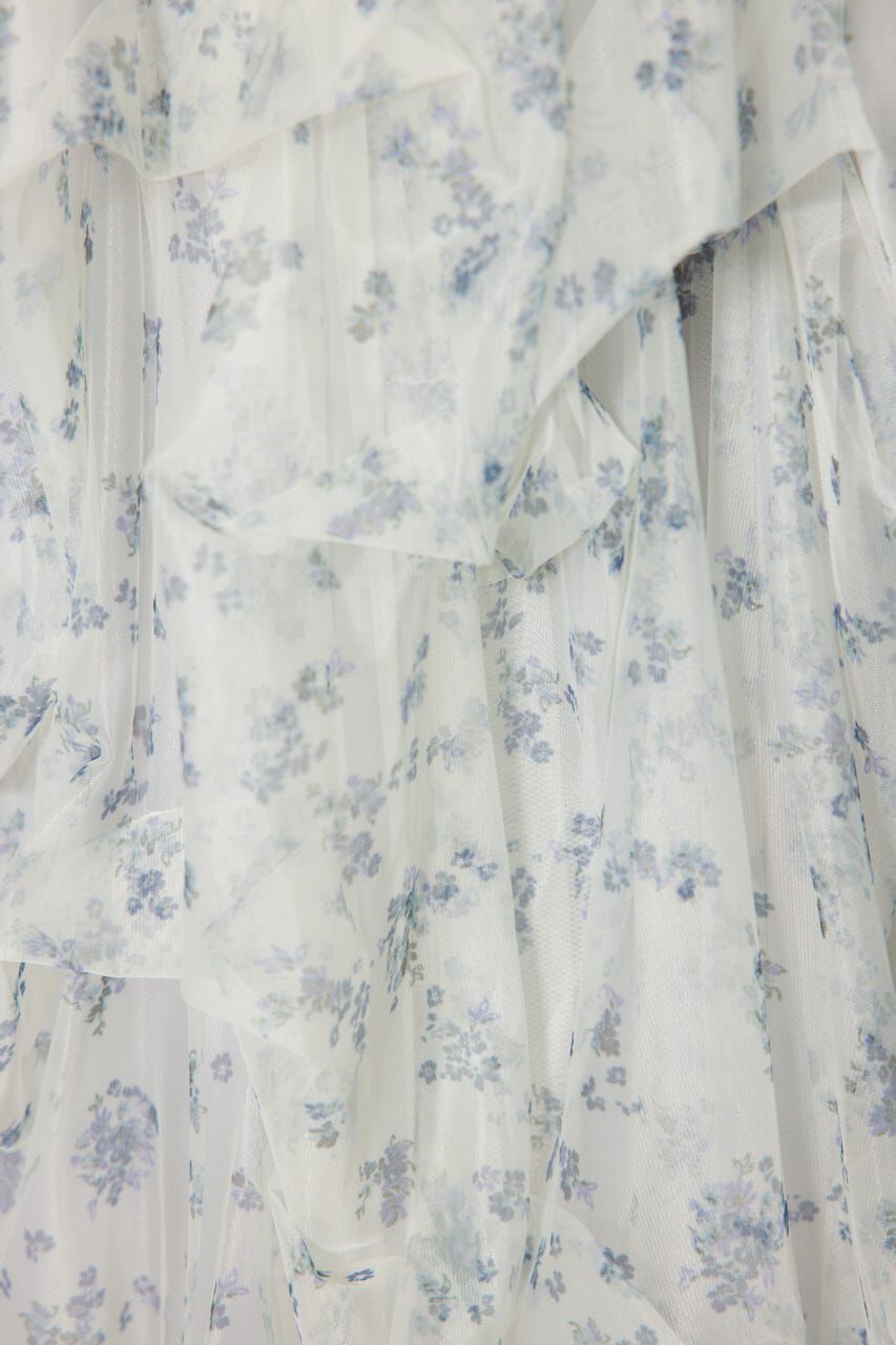 rienda「ランダムタックチュールスカート」|スカート|