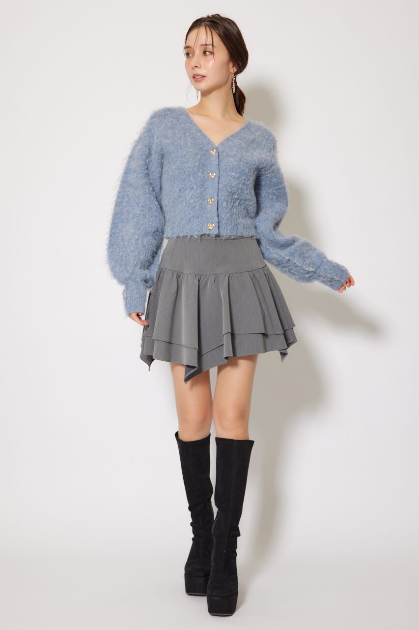 rienda「W faceシャギーニットカーディガン」|カーディガン|