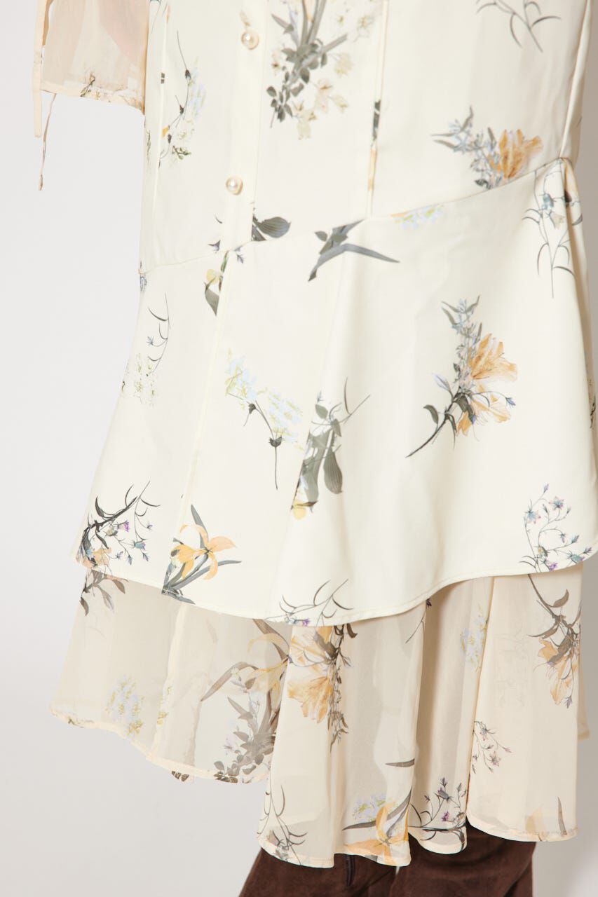 rienda「ビスチェパターンアシンンメトリーマーメイドワンピース」|ワンピース|