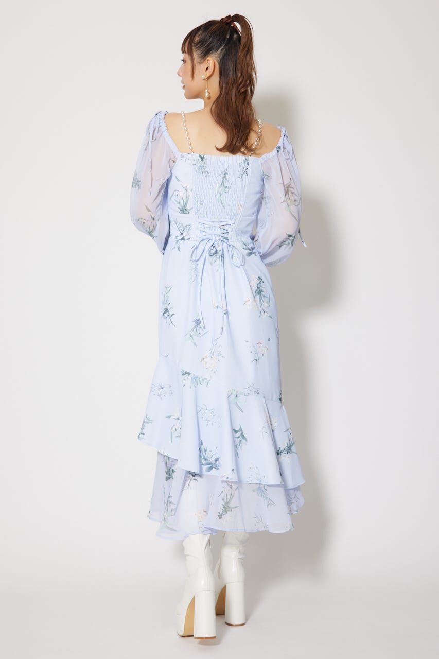 rienda「ビスチェパターンアシンンメトリーマーメイドワンピース」|ワンピース|