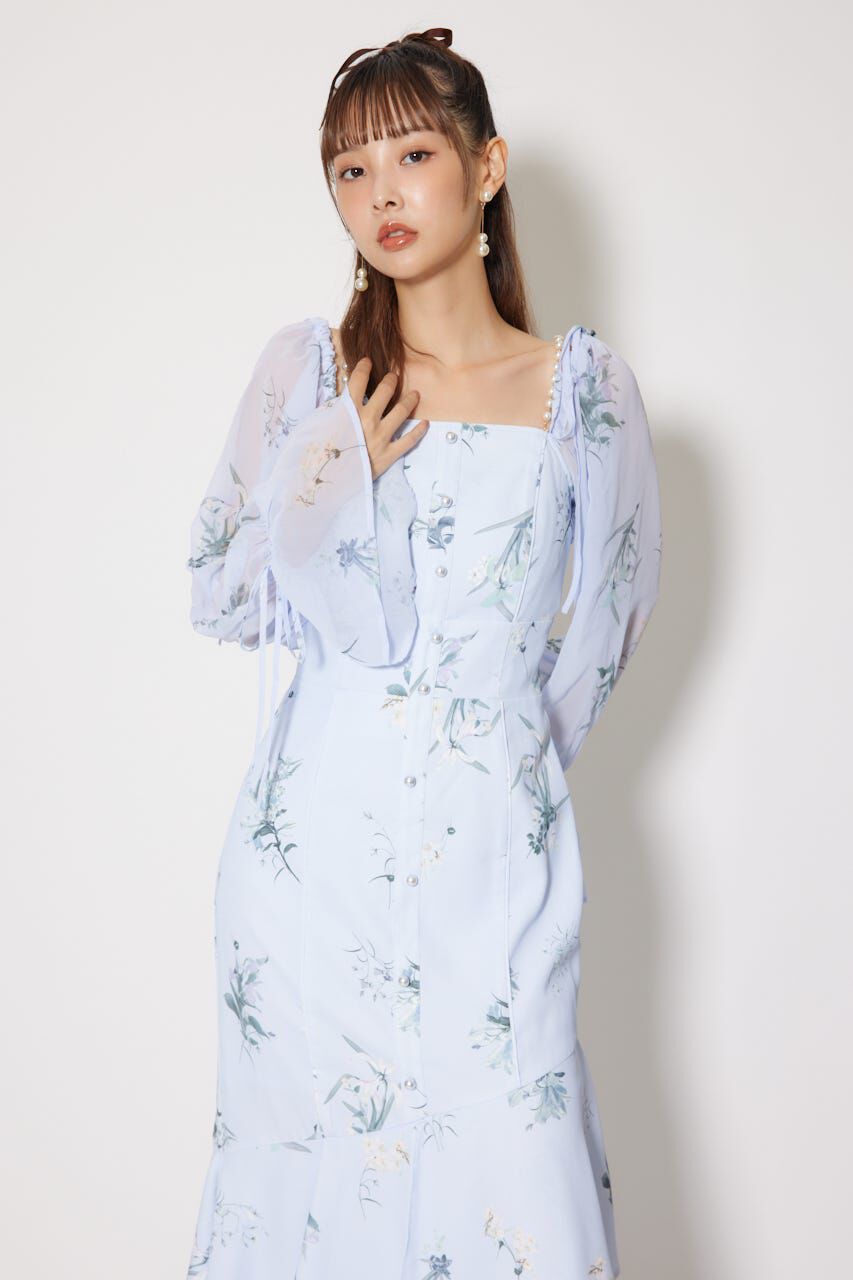 rienda「ビスチェパターンアシンンメトリーマーメイドワンピース」|ワンピース|