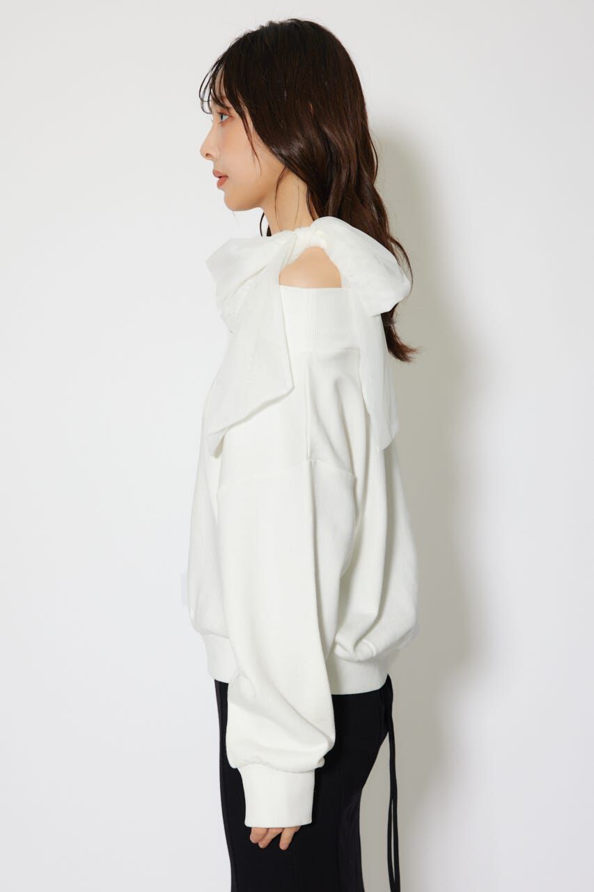 rienda「2WAYチュールオフショルスウェットトップス」|Tシャツ・カットソー|