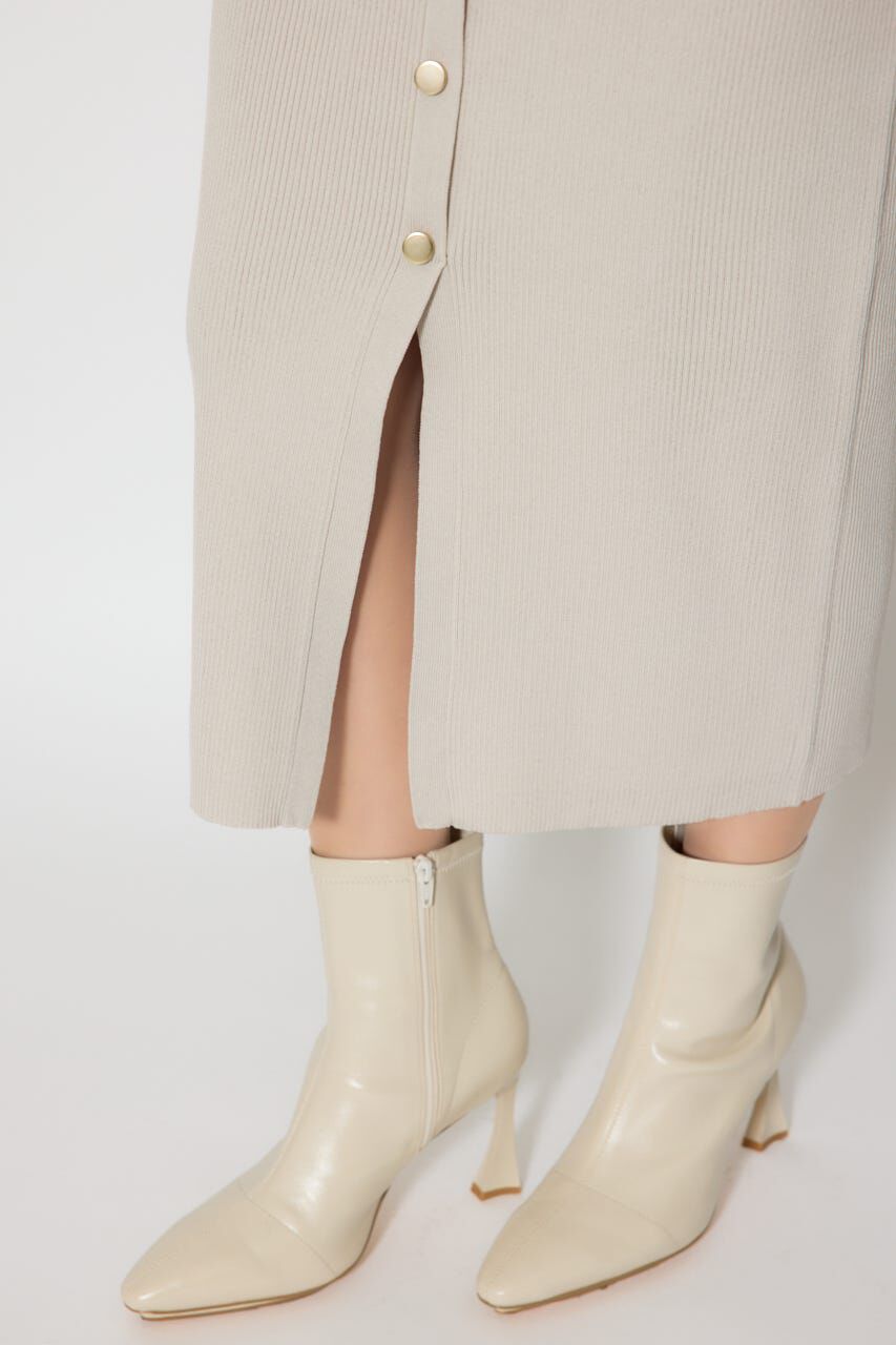 rienda「パフロングスリーブニットタイトワンピース」|ワンピース|