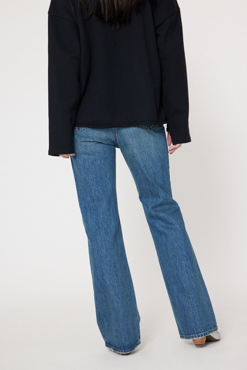 RODEO CROWNS「アシンメトリーハイウエストフレアデニム」|デニム|