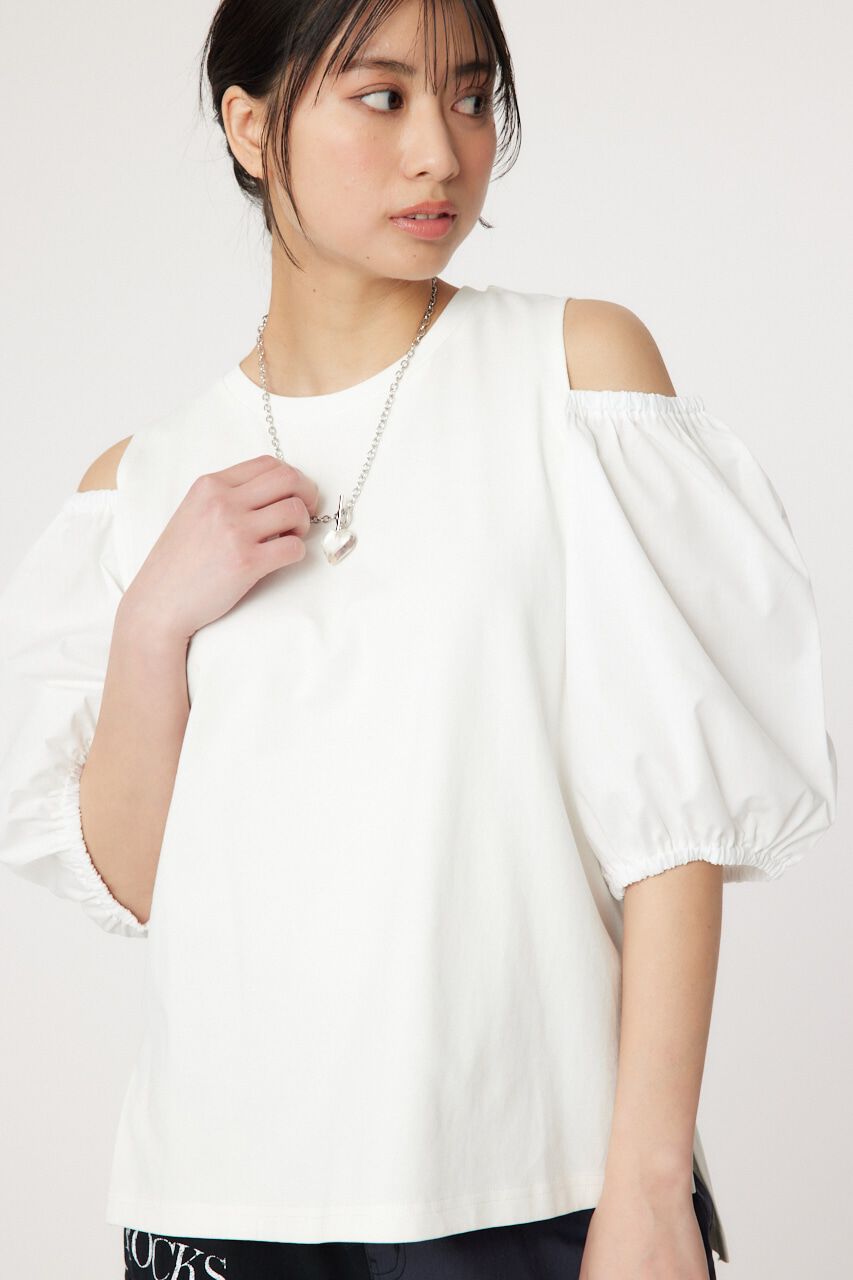 RODEO CROWNS「肩空きドッキングプルオーバー」|Tシャツ・カットソー|