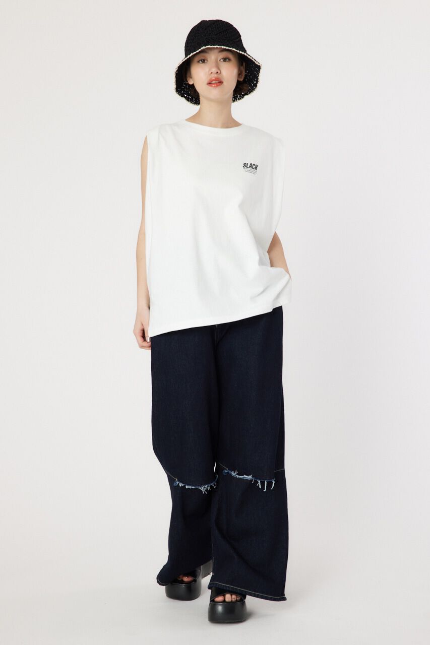 RODEO CROWNS「SLACKタックノースリーブトップス」|タンクトップ|
