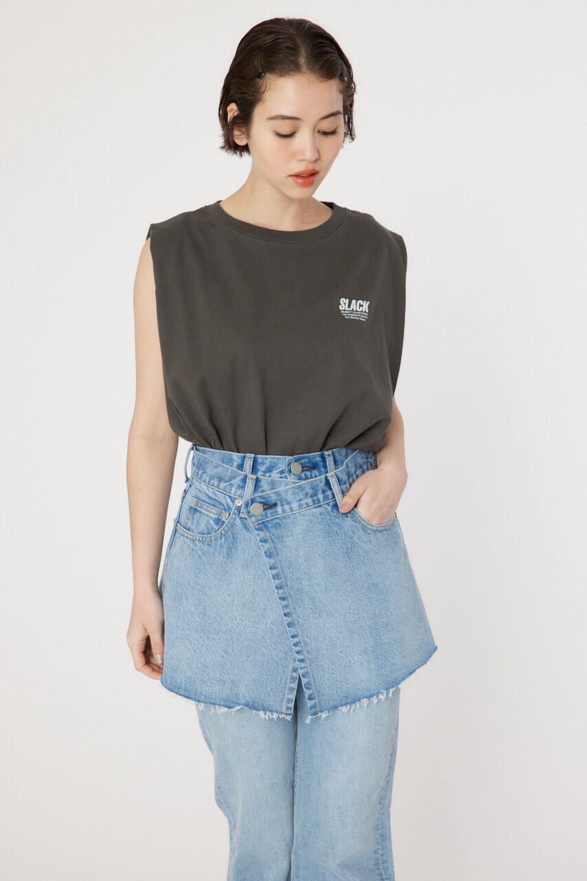 RODEO CROWNS「SLACKタックノースリーブトップス」|タンクトップ|