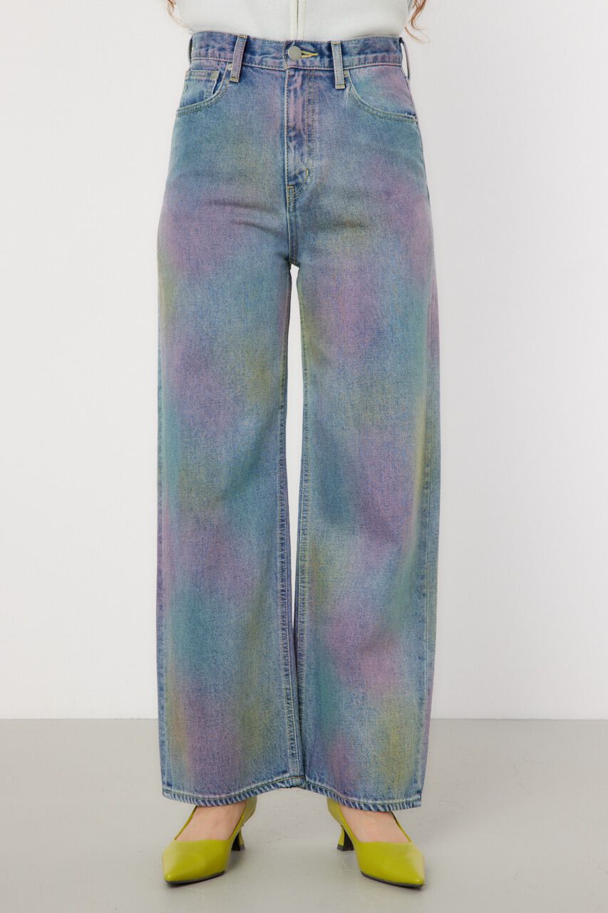 RODEO CROWNS「スプレーワイドパンツ」|デニム|