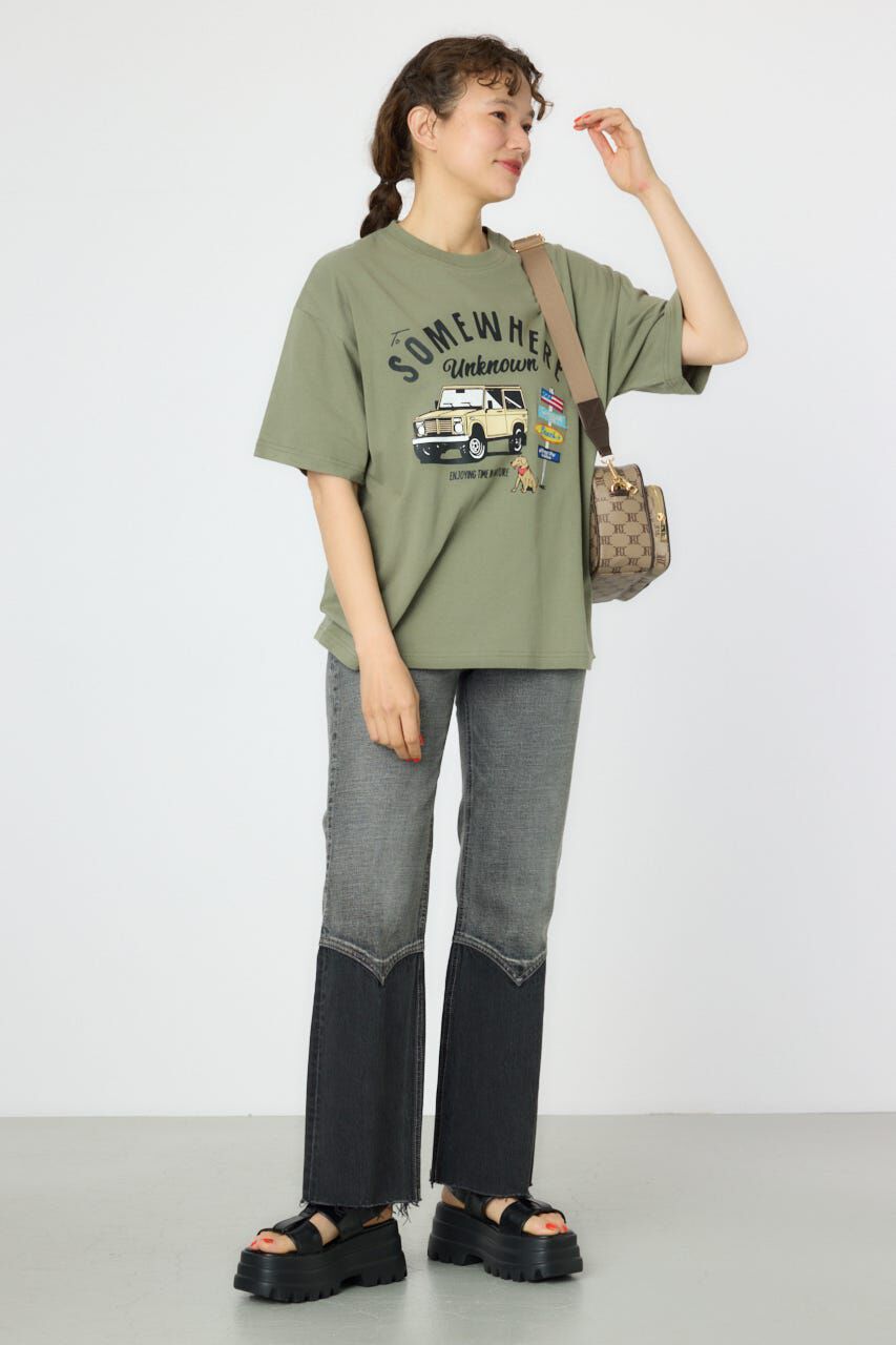 RODEO CROWNS「HEM WESTERN デニムパンツ」|デニム|