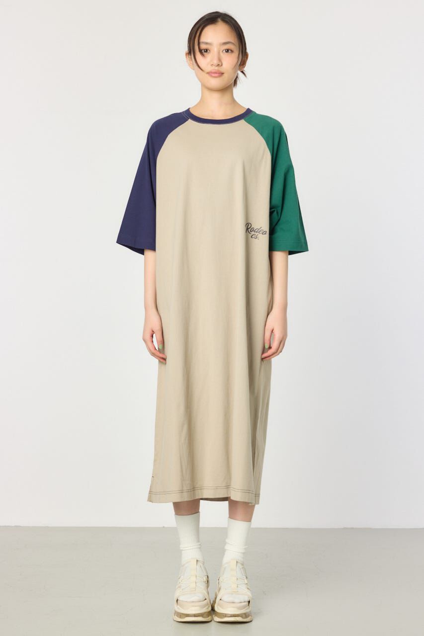 RODEO CROWNS「ラグランカラーステッチワンピース」|ワンピース|