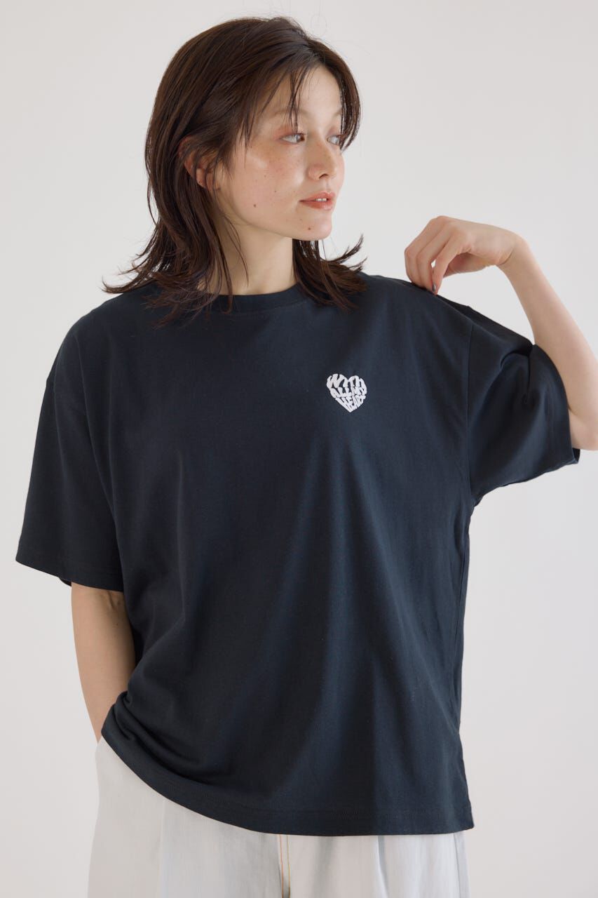 RODEO CROWNS「Heart Leopard Tシャツ」|Tシャツ・カットソー|BLK