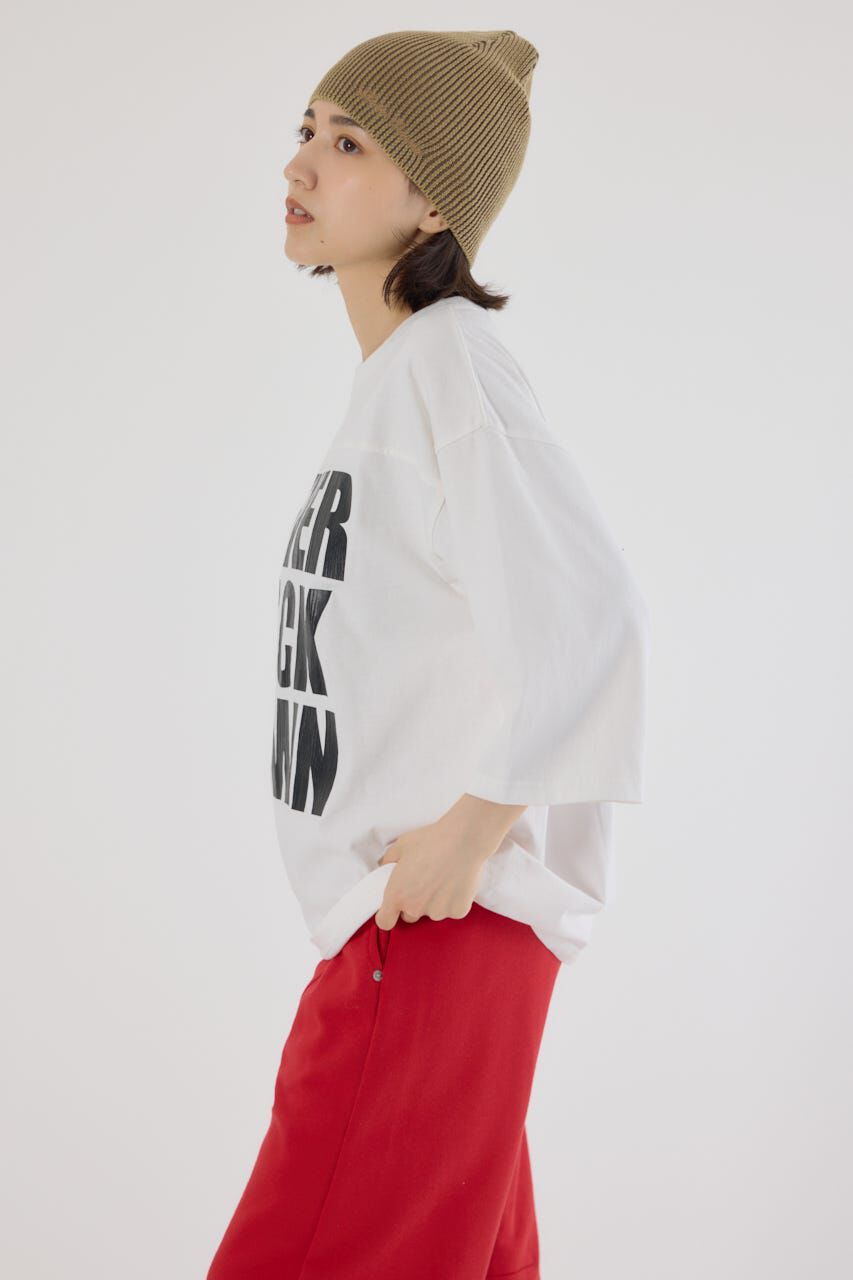 RODEO CROWNS「メッセージ5分袖Tシャツ」|Tシャツ・カットソー|