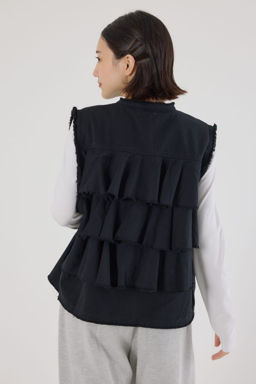 RODEO CROWNS「バックフリルベスト」|ダウンベスト・ベスト|