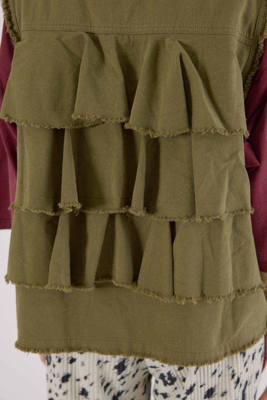 RODEO CROWNS「バックフリルベスト」|ダウンベスト・ベスト|