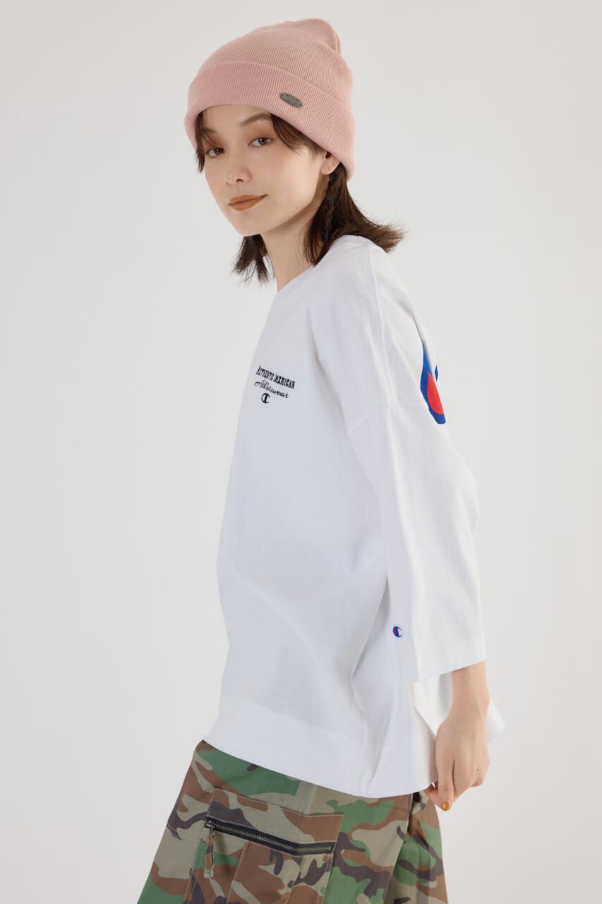 RODEO CROWNS「Champion Vネック7分袖トップス」|パーカー|