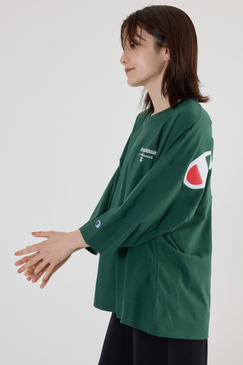 RODEO CROWNS「Champion Vネック7分袖トップス」|パーカー|