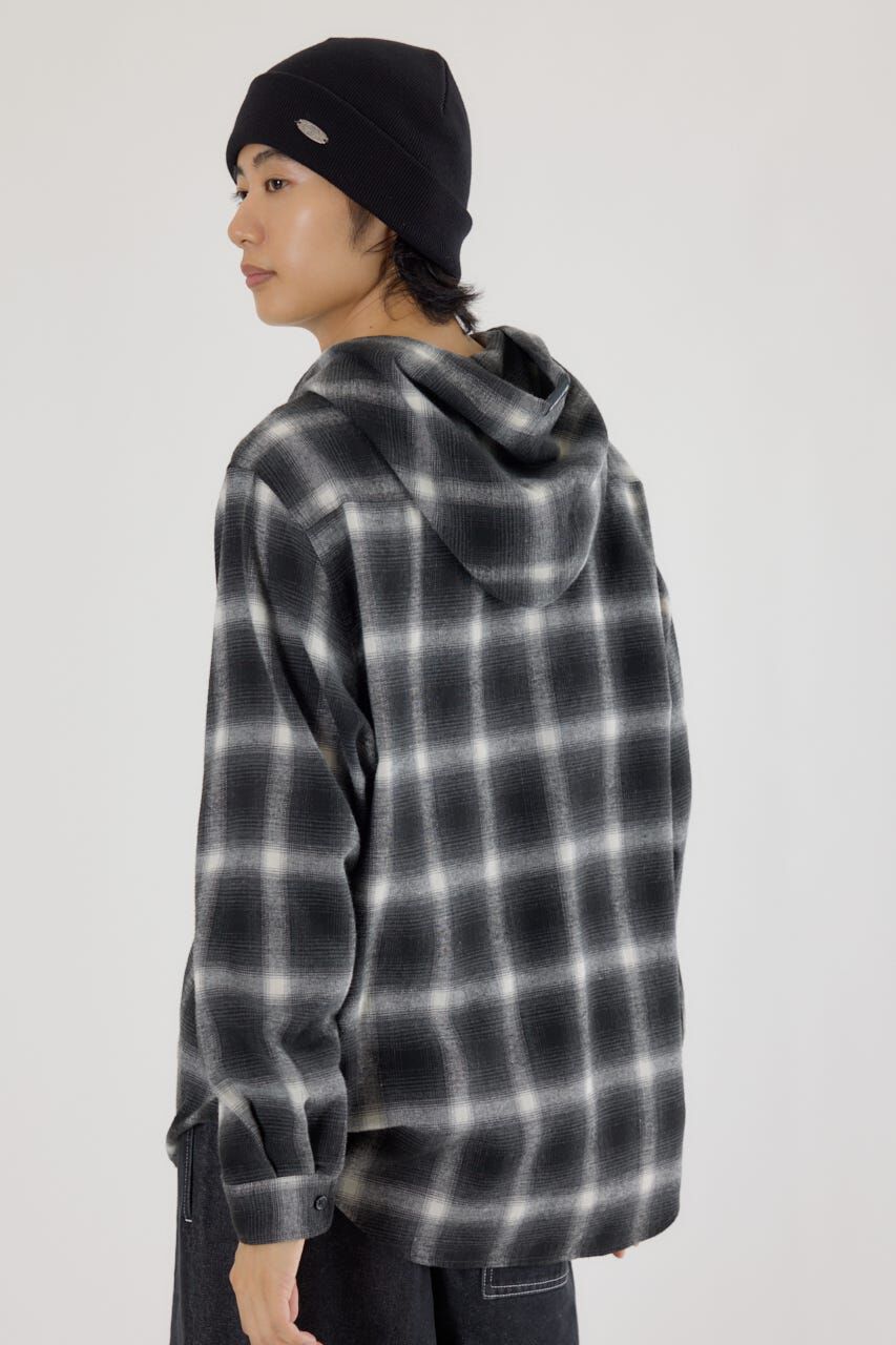 RODEO CROWNS「フードチェックシャツ」|シャツ・ブラウス|