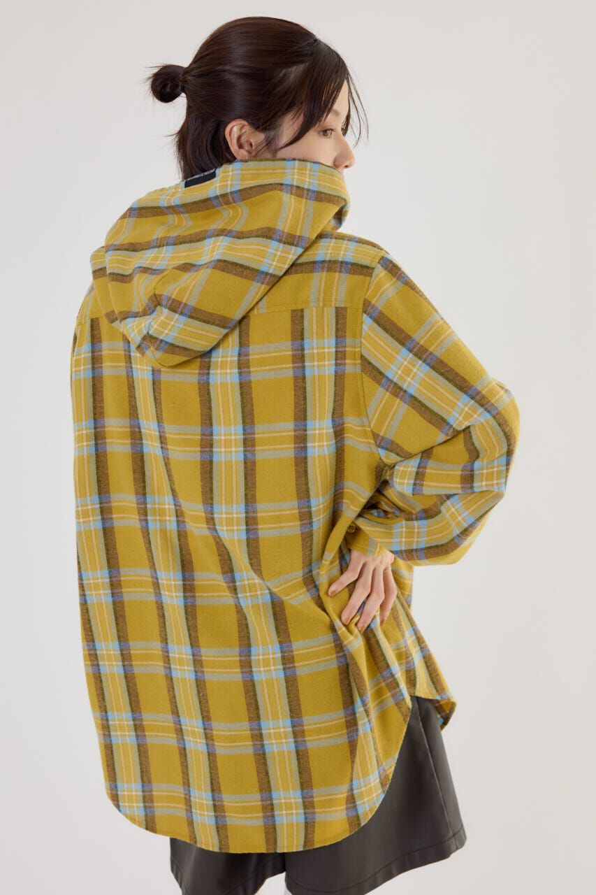 RODEO CROWNS「フードチェックシャツ」|シャツ・ブラウス|